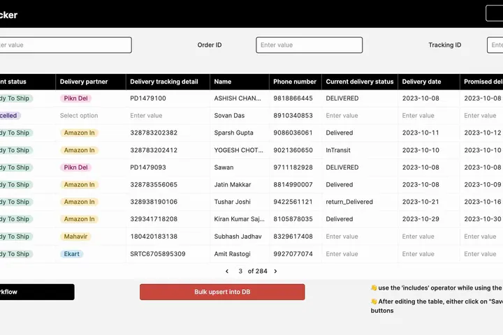 Our Retool Application Developers Simplified D2C Ecommerce Order Tracking for Hugg Beverages