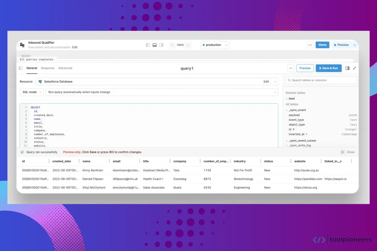Building Powerful Sales Apps with Retool and Salesforce