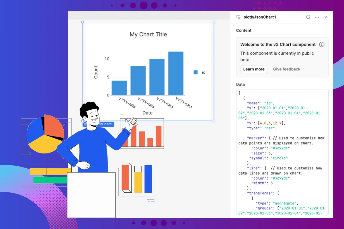 Data Visualization Using Retool’s Custom Components